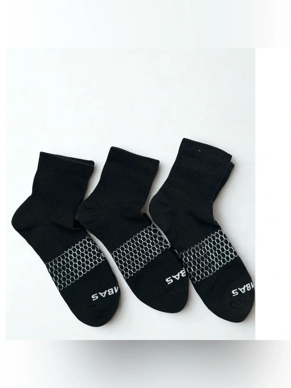 3 pack Bombas Socks size 7-11